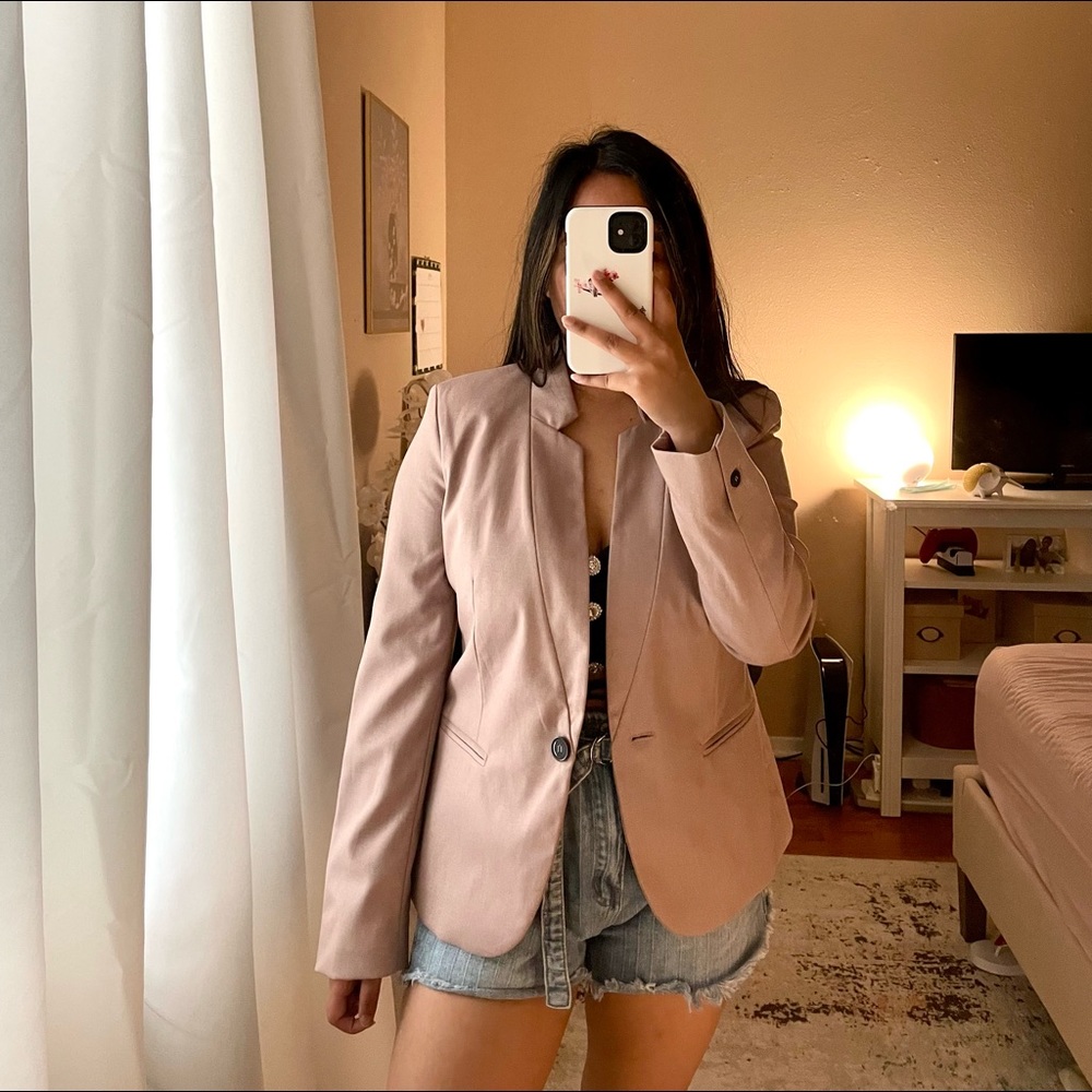 Zara pink blazer